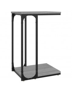 Tavolino Grigio Sonoma 40x30x60 cm in Legno Multistrato 2