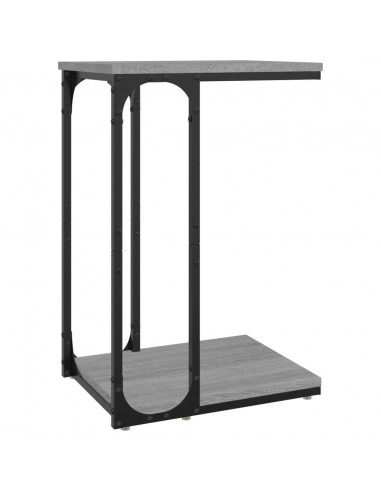 Tavolino Grigio Sonoma 40x30x60 cm in Legno Multistrato