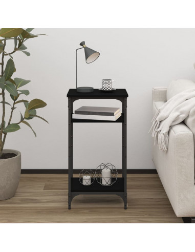 Tavolino Nero 40x30x75 cm in Legno Multistrato