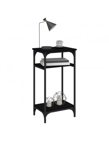 Tavolino Nero 40x30x75 cm in Legno Multistrato