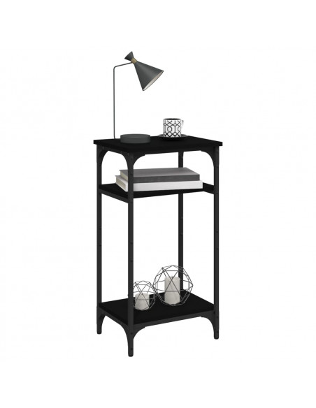Tavolino Nero 40x30x75 cm in Legno Multistrato