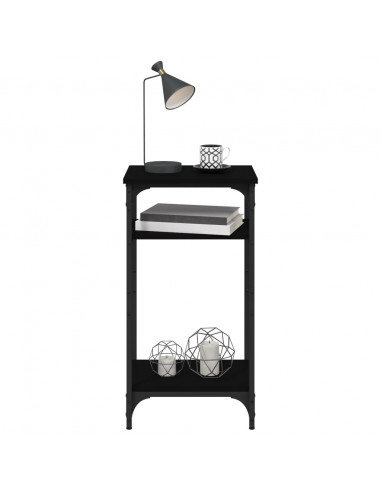 Tavolino Nero 40x30x75 cm in Legno Multistrato