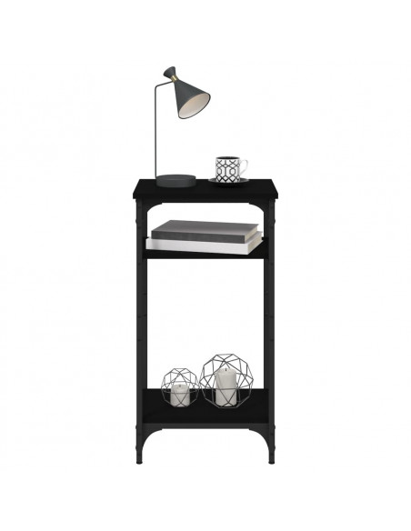 Tavolino Nero 40x30x75 cm in Legno Multistrato