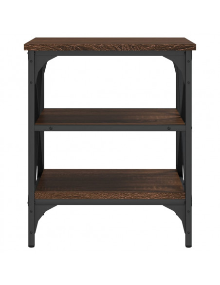 Tavolino da Salotto Rovere Marrone 40x42x50cm Legno Multistrato