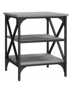 Tavolino Grigio Sonoma 40x42x50 cm in Legno Multistrato 2