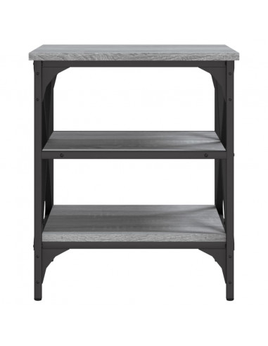 Tavolino Grigio Sonoma 40x42x50 cm in Legno Multistrato