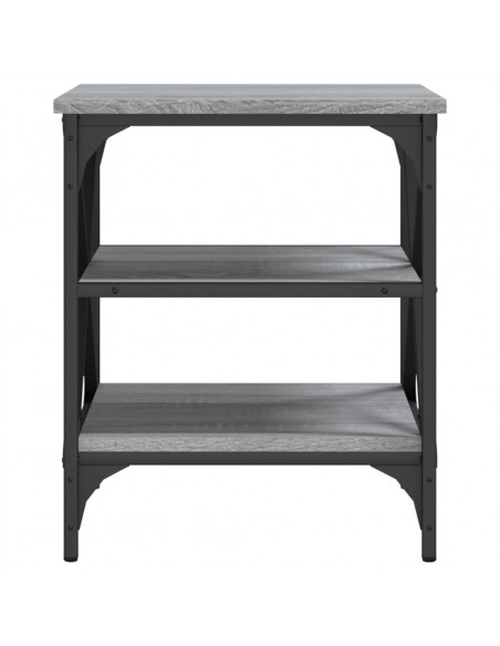 Tavolino Grigio Sonoma 40x42x50 cm in Legno Multistrato