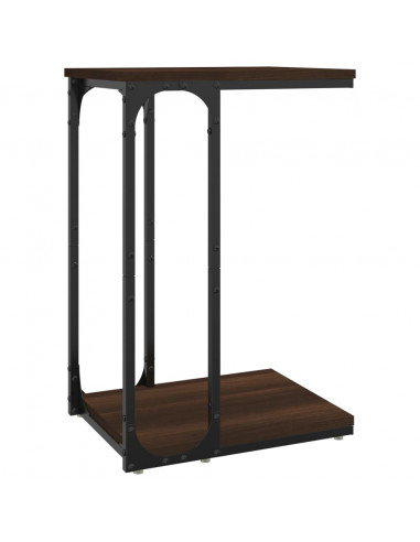 Tavolino Rovere Marrone 40x30x60 cm in Legno Multistrato