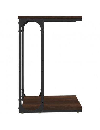 Tavolino Rovere Marrone 40x30x60 cm in Legno Multistrato