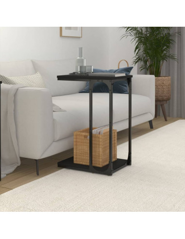 Tavolino Nero 40x30x60 cm in Legno Multistrato