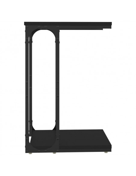 Tavolino Nero 40x30x60 cm in Legno Multistrato