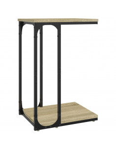 Tavolino Rovere Sonoma 40x30x60 cm in Legno Multistrato 2