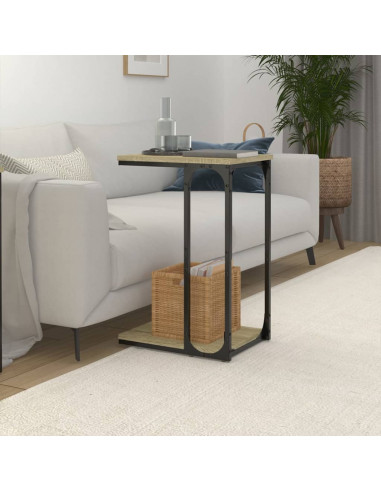 Tavolino Rovere Sonoma 40x30x60 cm in Legno Multistrato