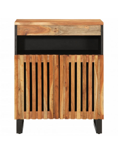 Credenza 60x34x75 cm in Legno Massello di Acacia