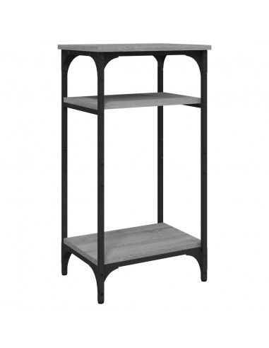 Tavolino Grigio Sonoma 40x30x75 cm in Legno Multistrato