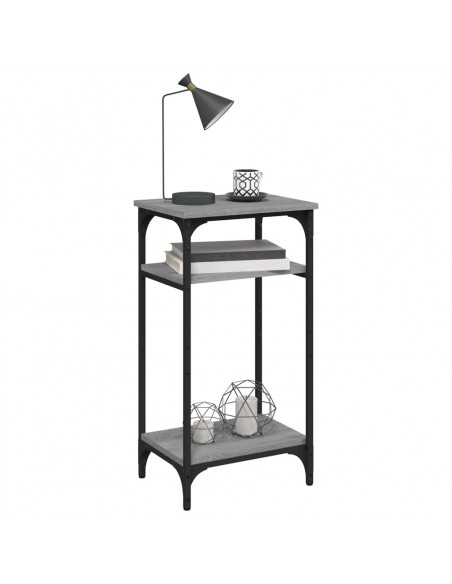 Tavolino Grigio Sonoma 40x30x75 cm in Legno Multistrato