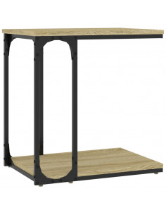 Tavolino Rovere Sonoma 50x35x52 cm in Legno Multistrato 2