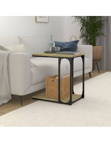 Tavolino Rovere Sonoma 50x35x52 cm in Legno Multistrato