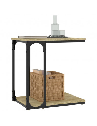 Tavolino Rovere Sonoma 50x35x52 cm in Legno Multistrato