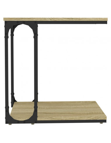 Tavolino Rovere Sonoma 50x35x52 cm in Legno Multistrato