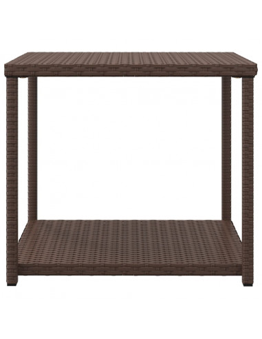 Tavolino Marrone 55x45x49 cm in Polyrattan