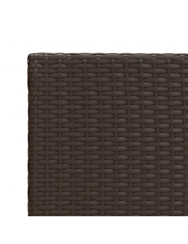 Tavolino Marrone 55x45x49 cm in Polyrattan