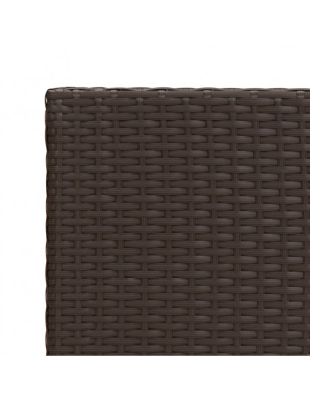 Tavolino Marrone 55x45x49 cm in Polyrattan