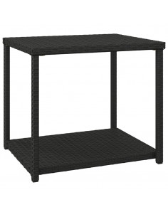 Tavolino Nero 55x45x49 cm in Polyrattan 2