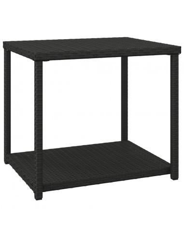 Tavolino Nero 55x45x49 cm in Polyrattan