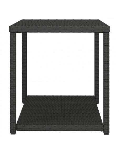 Tavolino Nero 55x45x49 cm in Polyrattan