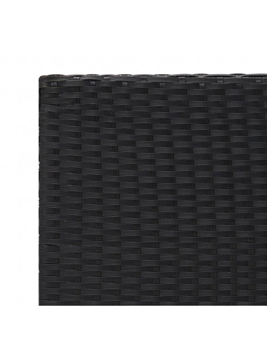 Tavolino Nero 55x45x49 cm in Polyrattan