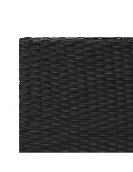 Tavolino Nero 55x45x49 cm in Polyrattan
