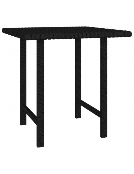 Tavolini 3 pz Neri in Polyrattan