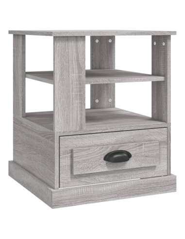 Tavolino Grigio Sonoma 50x50x60 cm in Legno Multistrato