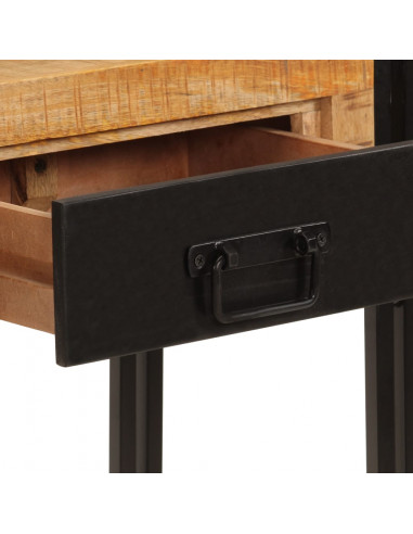 Tavolo Consolle 110x30x76 cm in Legno Massello di Mango