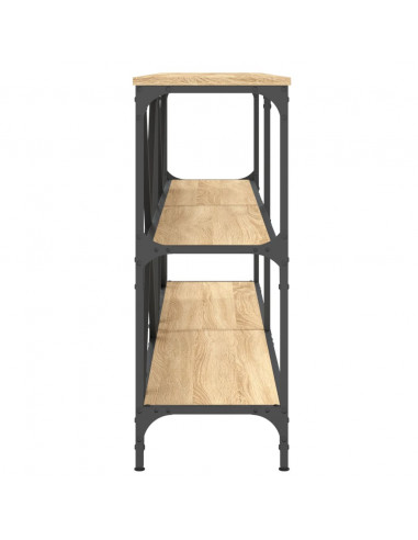 Tavolo Consolle Rovere Sonoma 160x30x75 cm Multistrato e Ferro