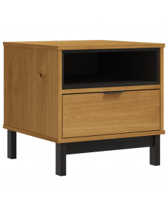 Tavolino FLAM 50x50x50 cm in Legno Massello di Pino 2