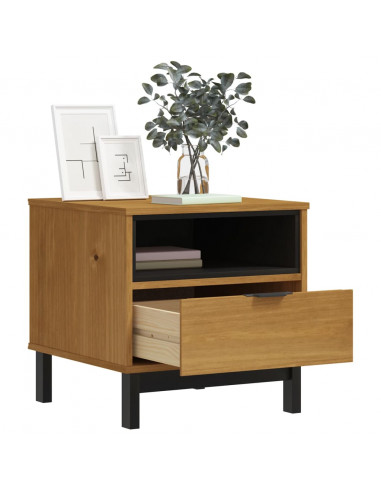 Tavolino FLAM 50x50x50 cm in Legno Massello di Pino