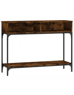 Tavolino Consolle Rovere Fumo 100x30,5x75cm Legno Multistrato 2
