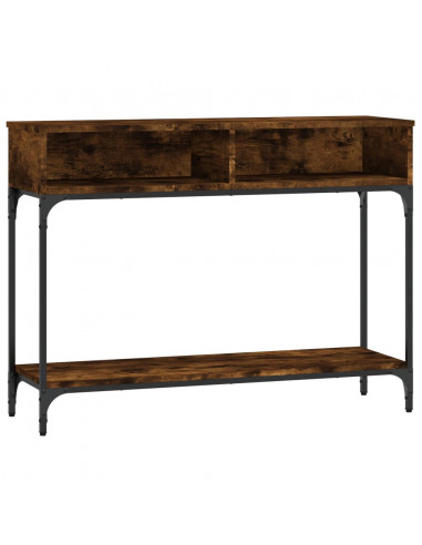 Tavolino Consolle Rovere Fumo 100x30,5x75cm Legno Multistrato