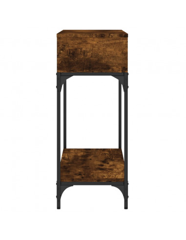 Tavolino Consolle Rovere Fumo 100x30,5x75cm Legno Multistrato