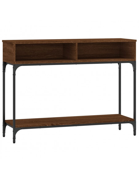 Tavolo Consolle Rovere Marrone 100x30,5x75 cm Legno Multistrato