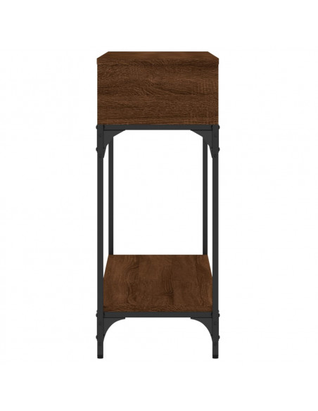 Tavolo Consolle Rovere Marrone 100x30,5x75 cm Legno Multistrato
