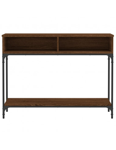 Tavolo Consolle Rovere Marrone 100x30,5x75 cm Legno Multistrato