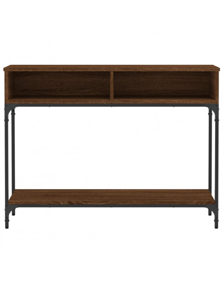 Tavolo Consolle Rovere Marrone 100x30,5x75 cm Legno Multistrato