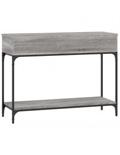 Tavolino Consolle Grigio Sonoma 100x34,5x75cm Legno Multistrato 2