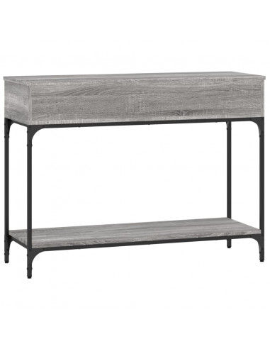 Tavolino Consolle Grigio Sonoma 100x34,5x75cm Legno Multistrato