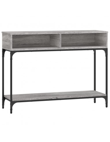 Tavolino Consolle Grigio Sonoma 100x30,5x75cm Legno Multistrato