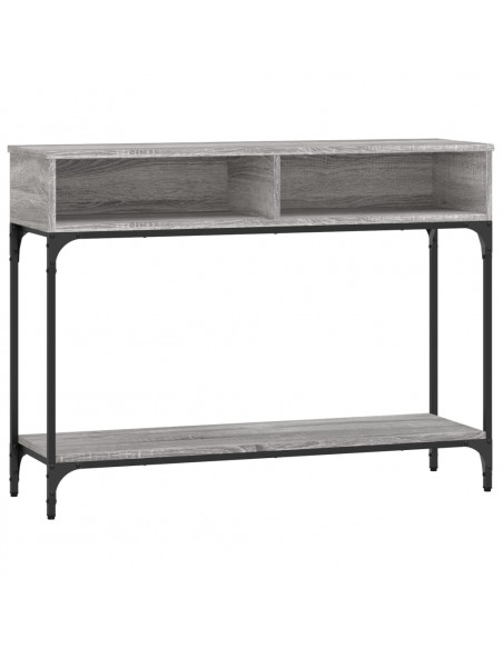 Tavolino Consolle Grigio Sonoma 100x30,5x75cm Legno Multistrato