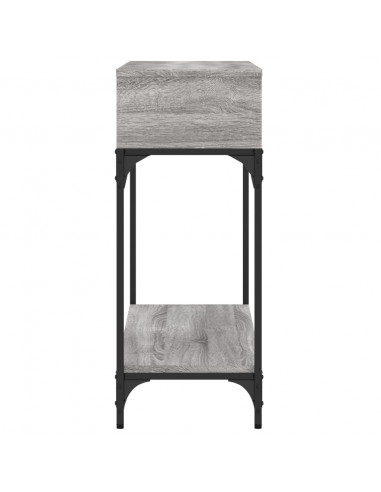 Tavolino Consolle Grigio Sonoma 100x30,5x75cm Legno Multistrato